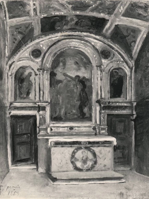 Interno della cappella del Cambio a Perugia - Musei Civici di Pavia